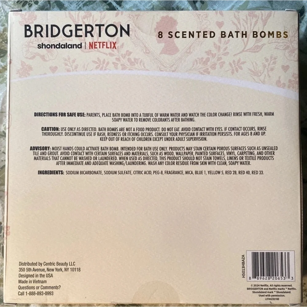 Bridgerton True Love Scented Bath Bombs - Multicolor   Brand New